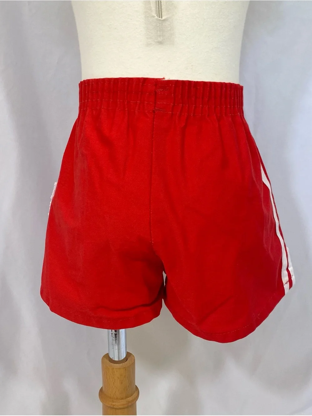 Kids Play Condition 80’s Striped Polo Shirt and Red Running Shorts Outfit 7 8